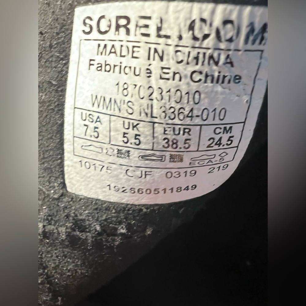 Sorel Womens Wedge Boots Size 7.5 - Picture 5 of 8